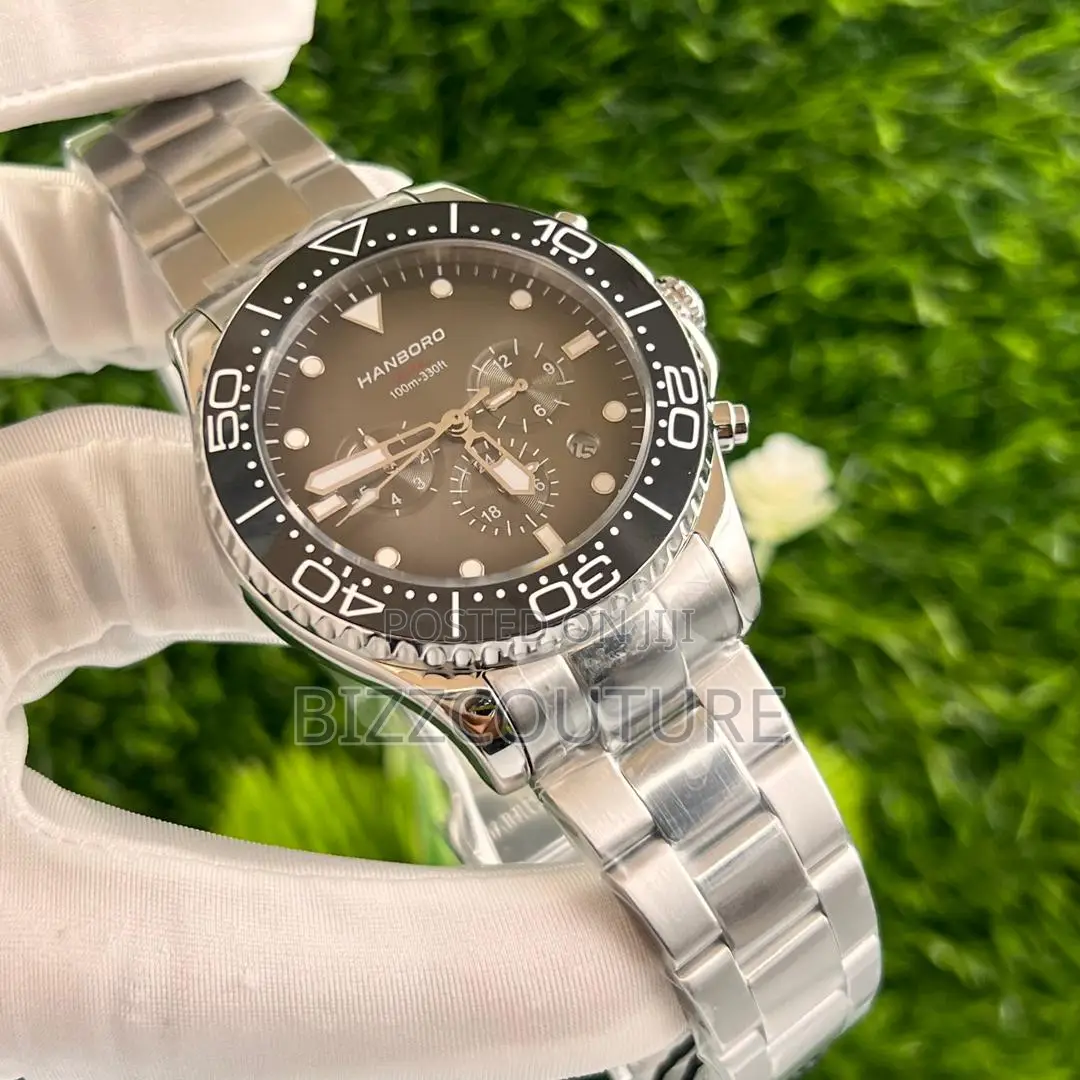 Original Hanboro Chrongraph Silver Chain Watch