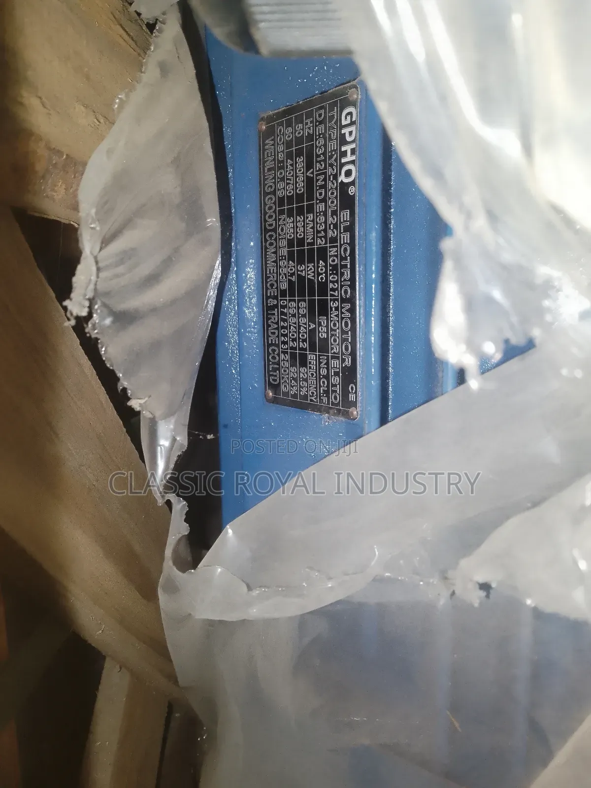 Original Brand New 37 Kw Electric Motor High Speed 2950 RPM