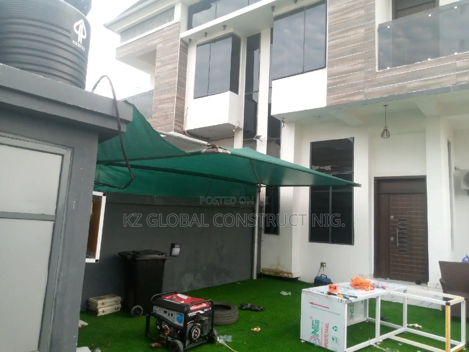 Carport for One Car With Net Coverings