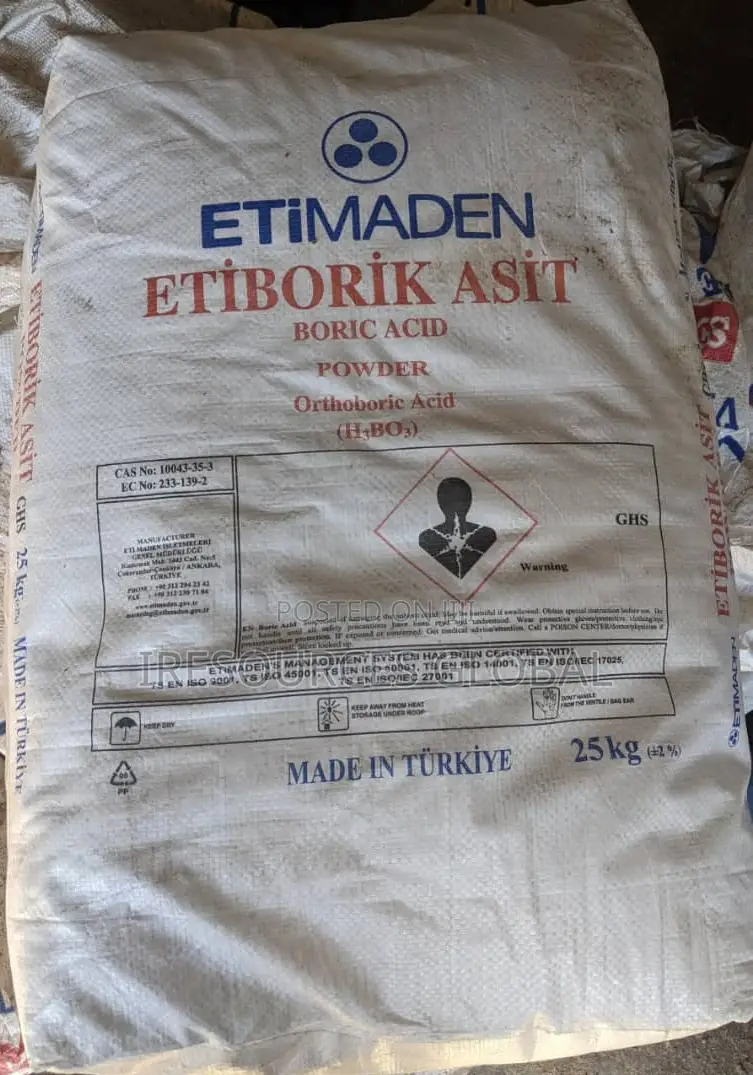 Boric Acid 25kg Bag