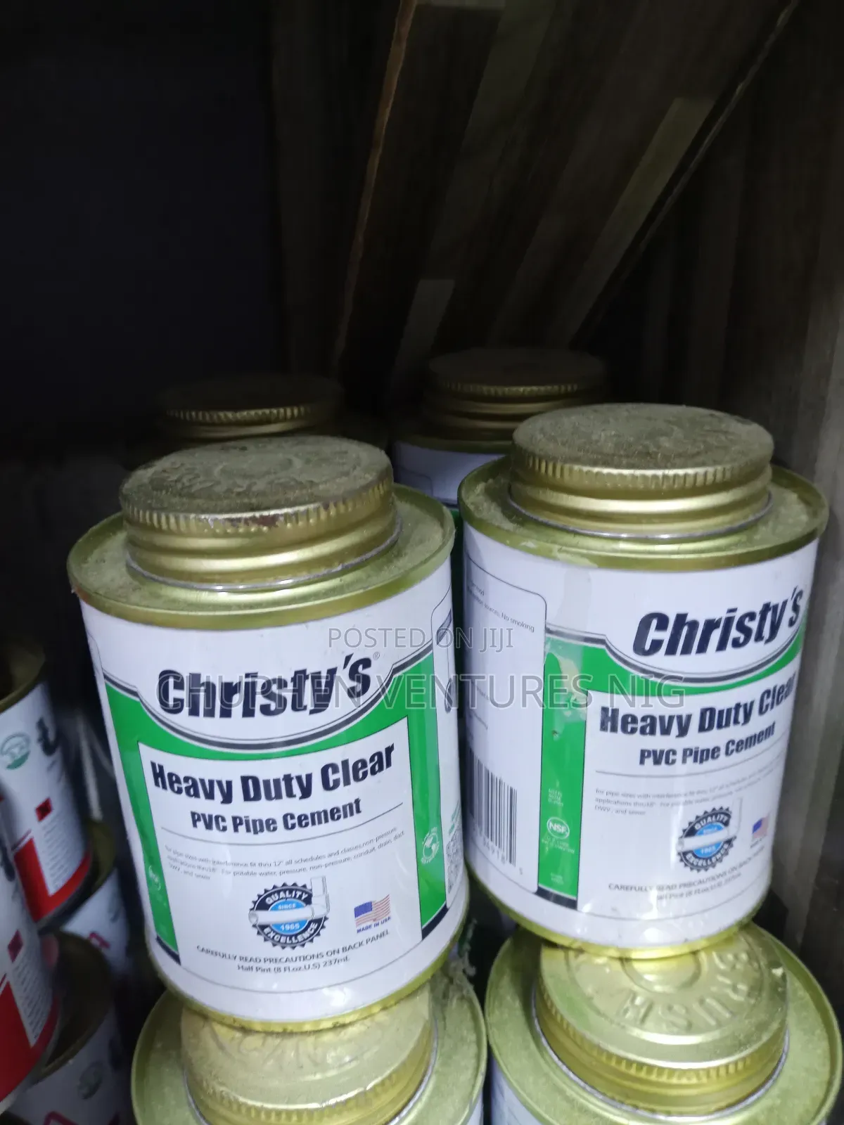 Christy' Heavy Duty Clear PVC Cement