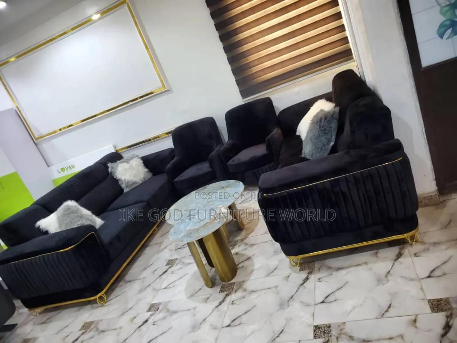 Complete Set of High Quality Turkish Contemporary Fabric Sof