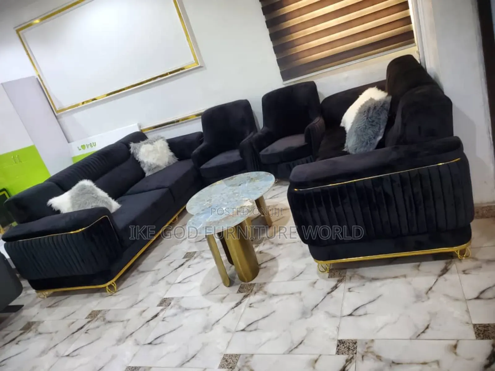 Complete Set of High Quality Turkish Contemporary Fabric Sof