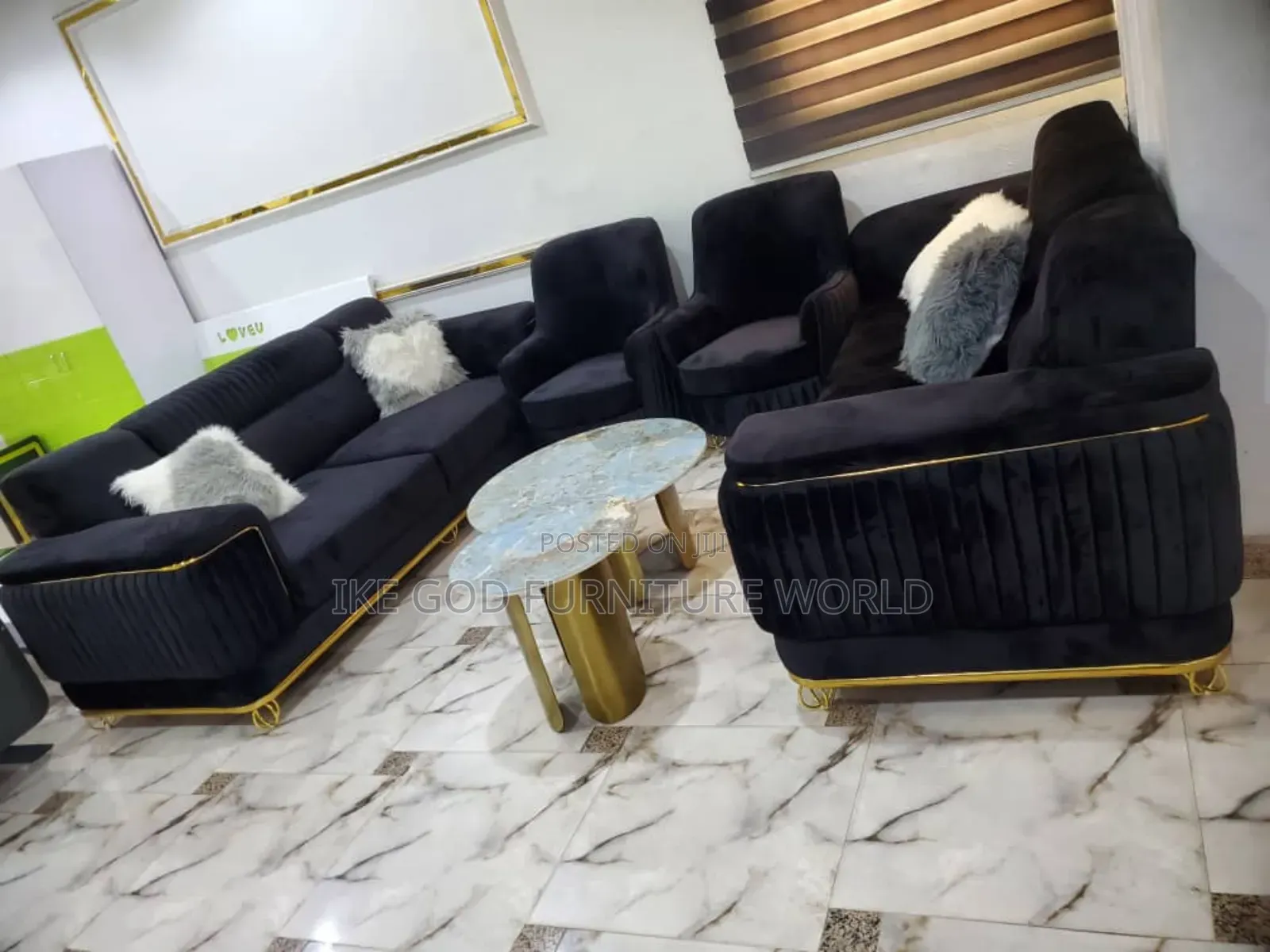 Complete Set of High Quality Turkish Contemporary Fabric Sof