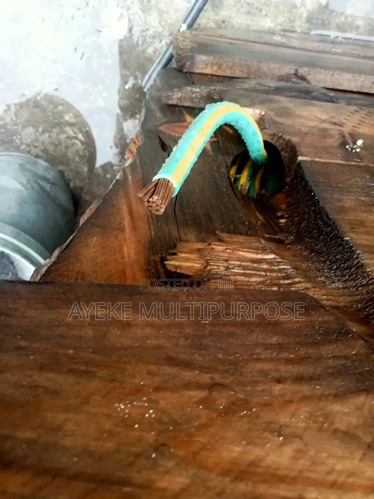 70mm Earthing Cu Cable Green and Yellow Coated