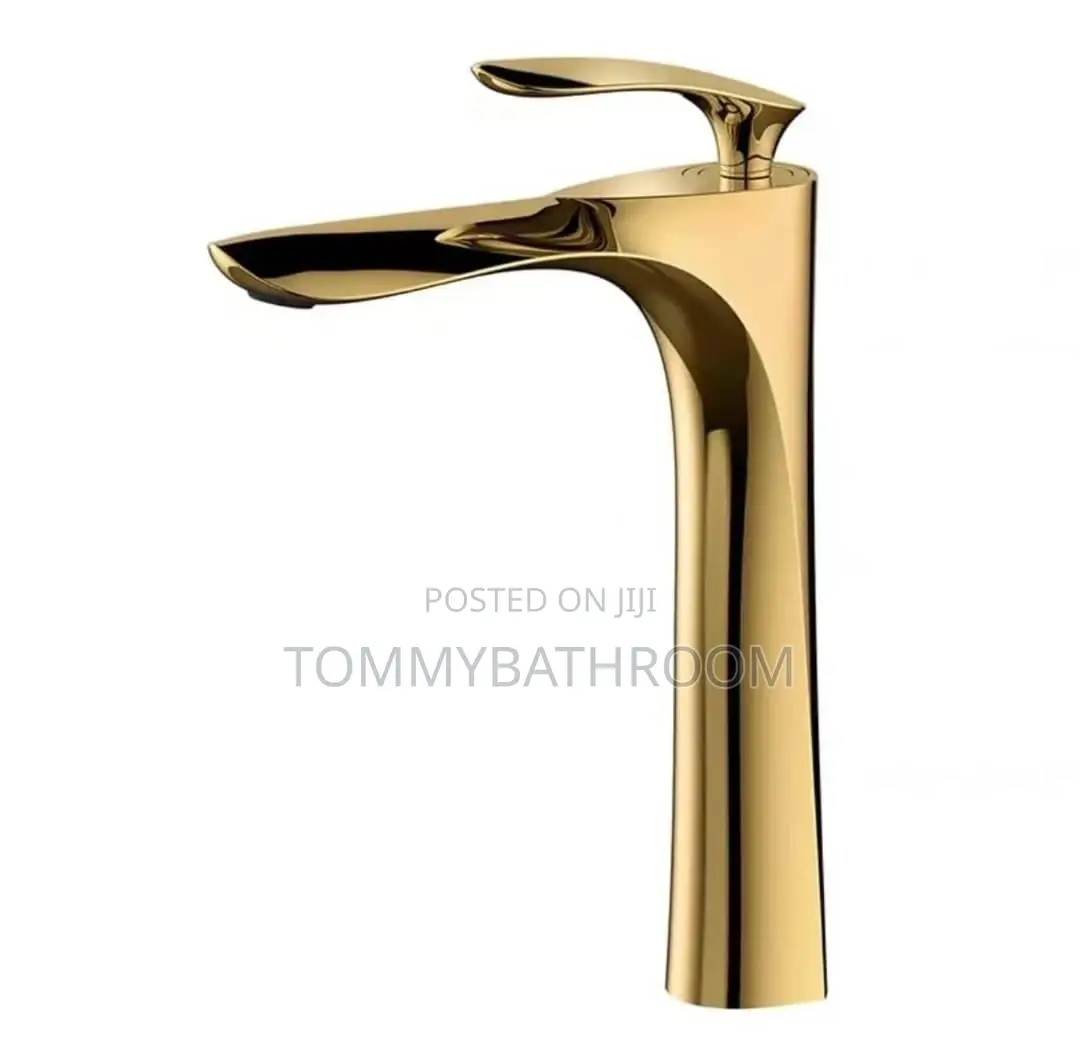 Long Basin Mixer Gold