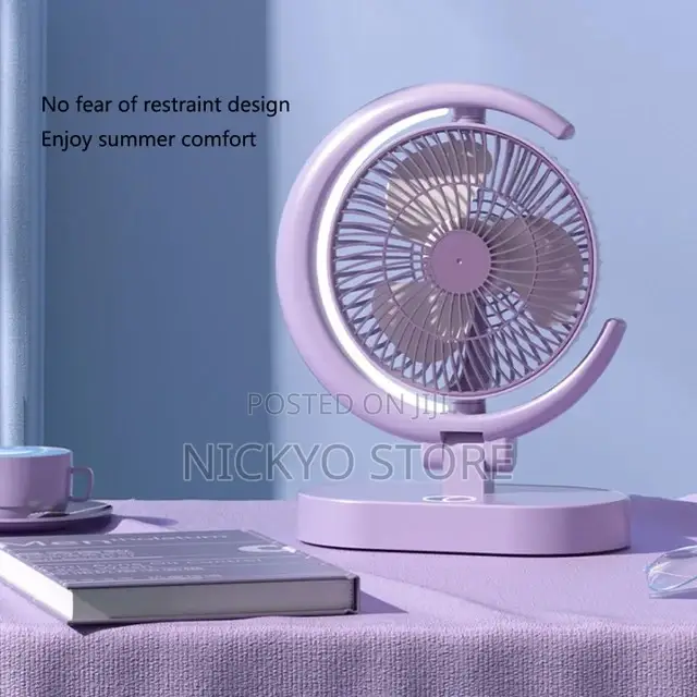 Portable Folding Half-Moon Curved Fan