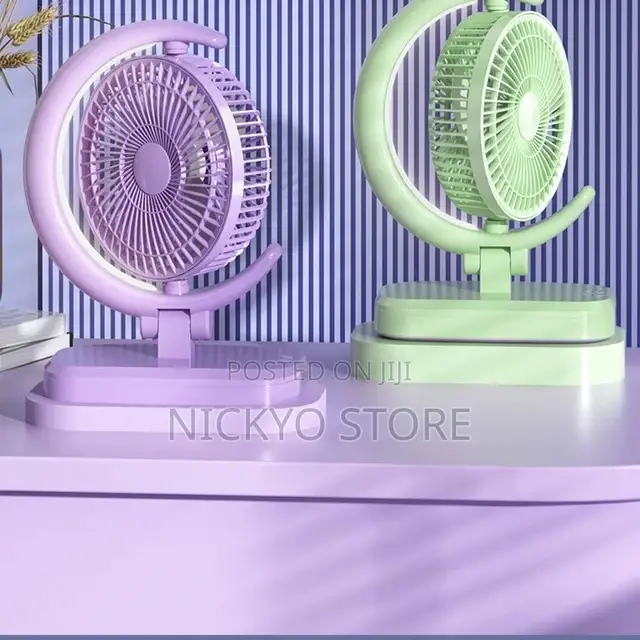 Portable Folding Half-Moon Curved Fan