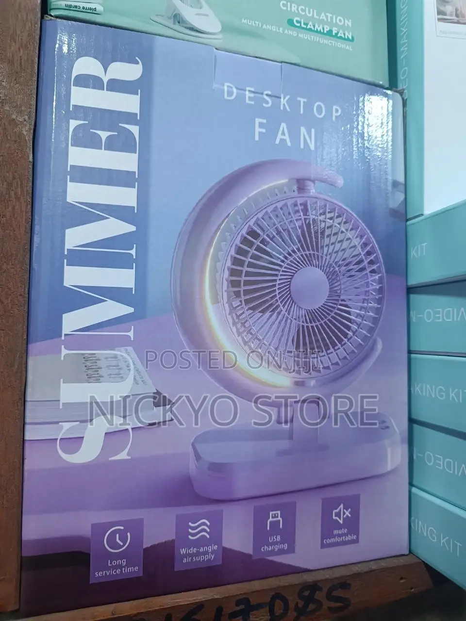 Portable Folding Half-Moon Curved Fan