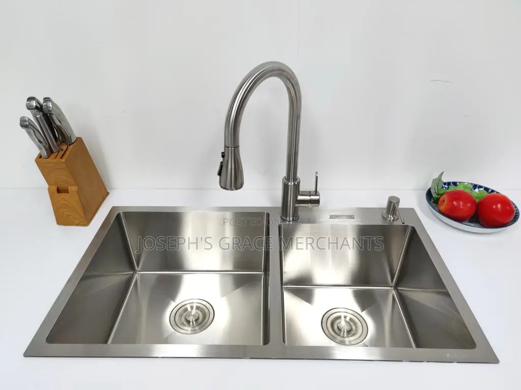 (Home Point) 2in1 304 Stainless Steel Sink Accessories.