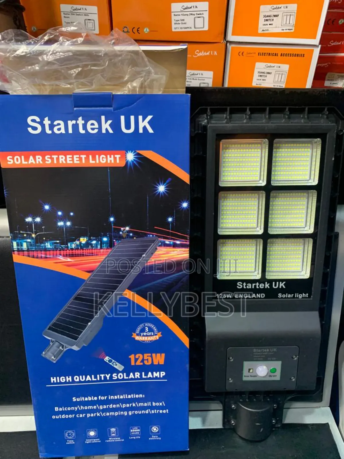 Standard 6eyes Startek UK  Solar Security Street Light