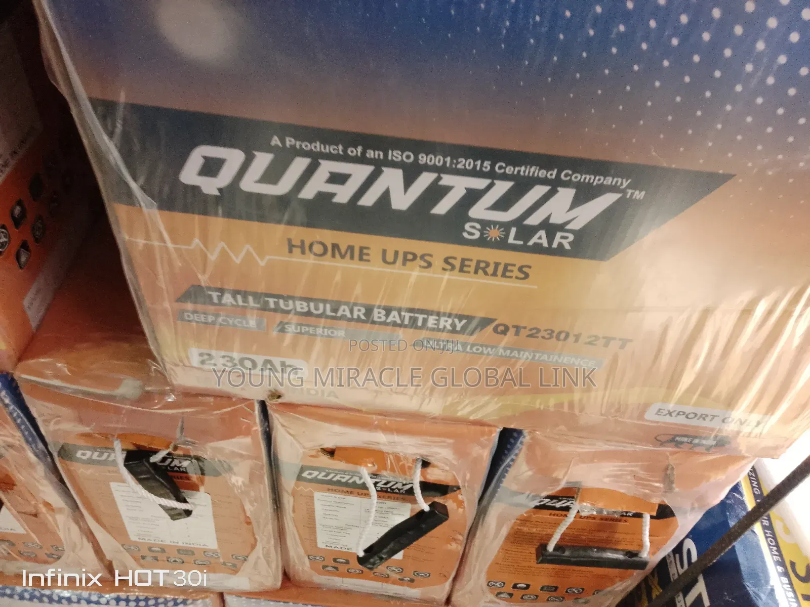 Quantum Tubular Battery 230ah/12v