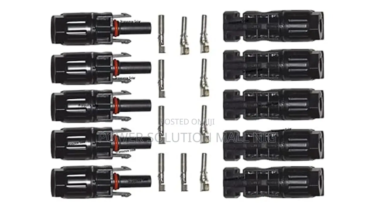 Solar MC4 Male Female Solar Panel Cable Connectors (Set of 5