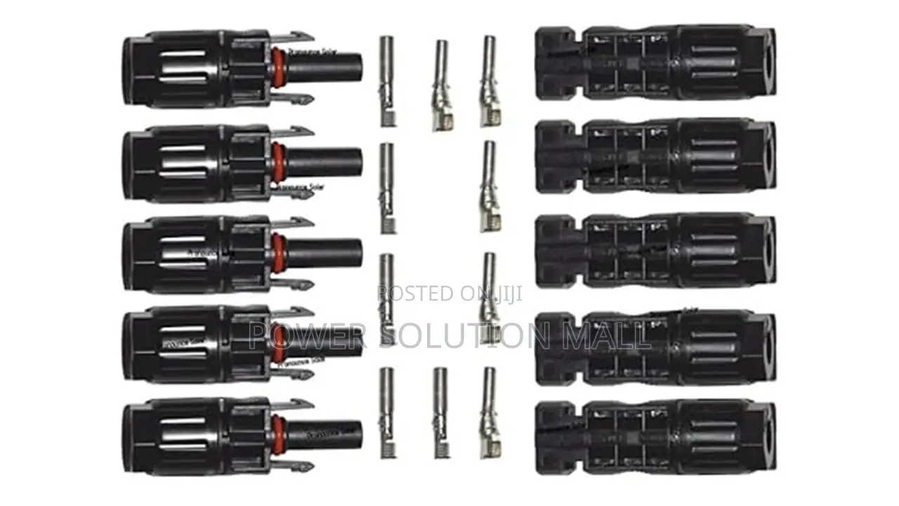 Solar MC4 Male Female Solar Panel Cable Connectors (Set of 5