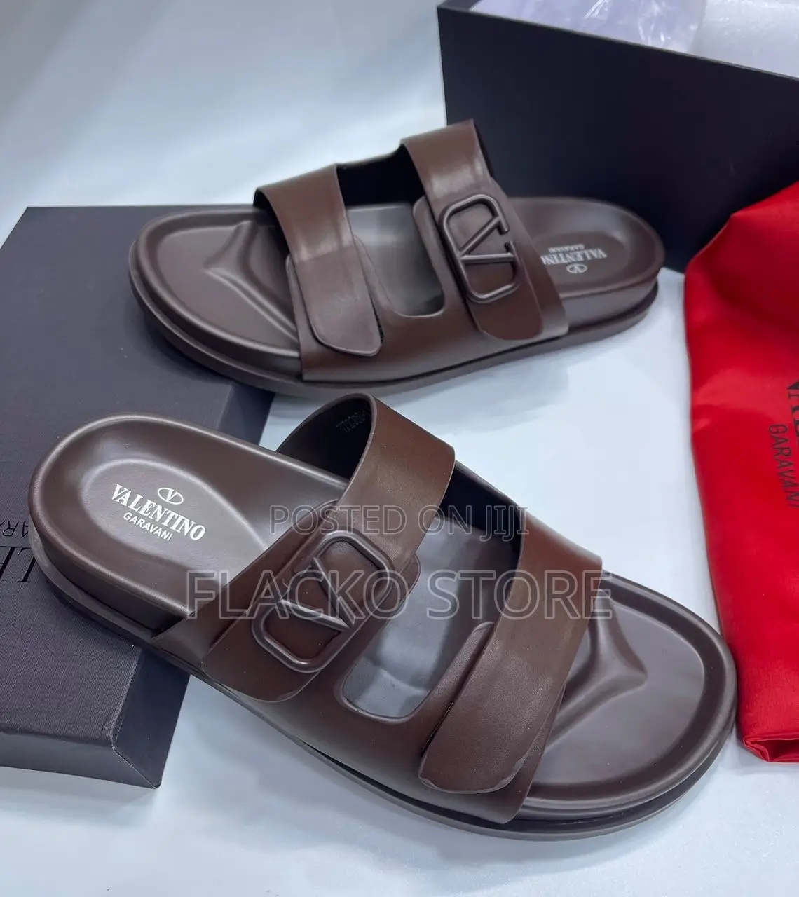 Original Valentino Garavani Leather Slippers