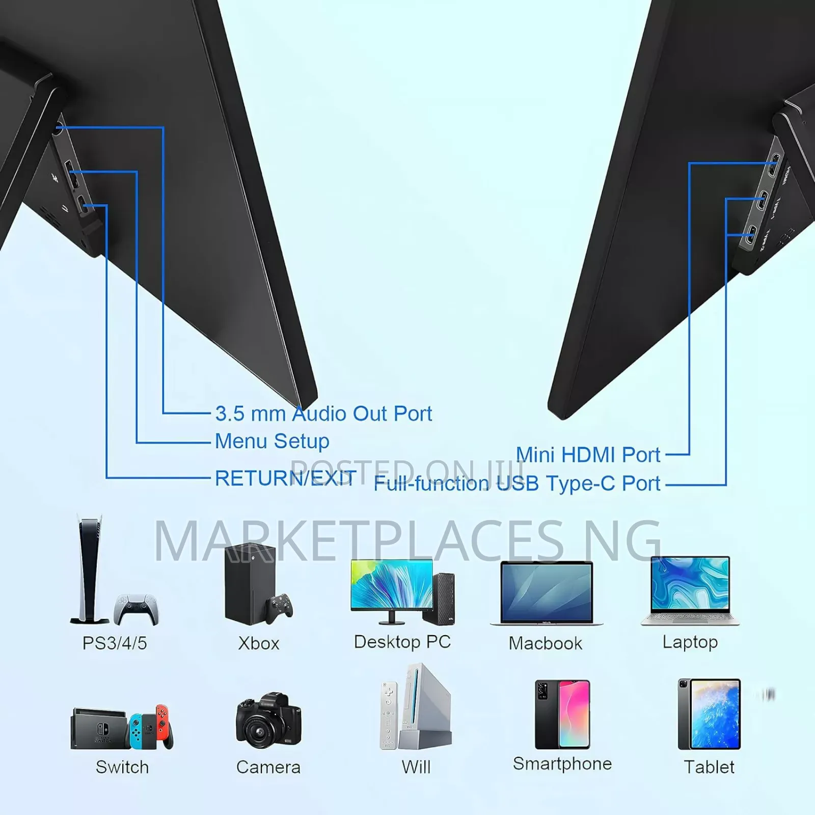 Aimuonos 18.5" Inch Portable Monitor