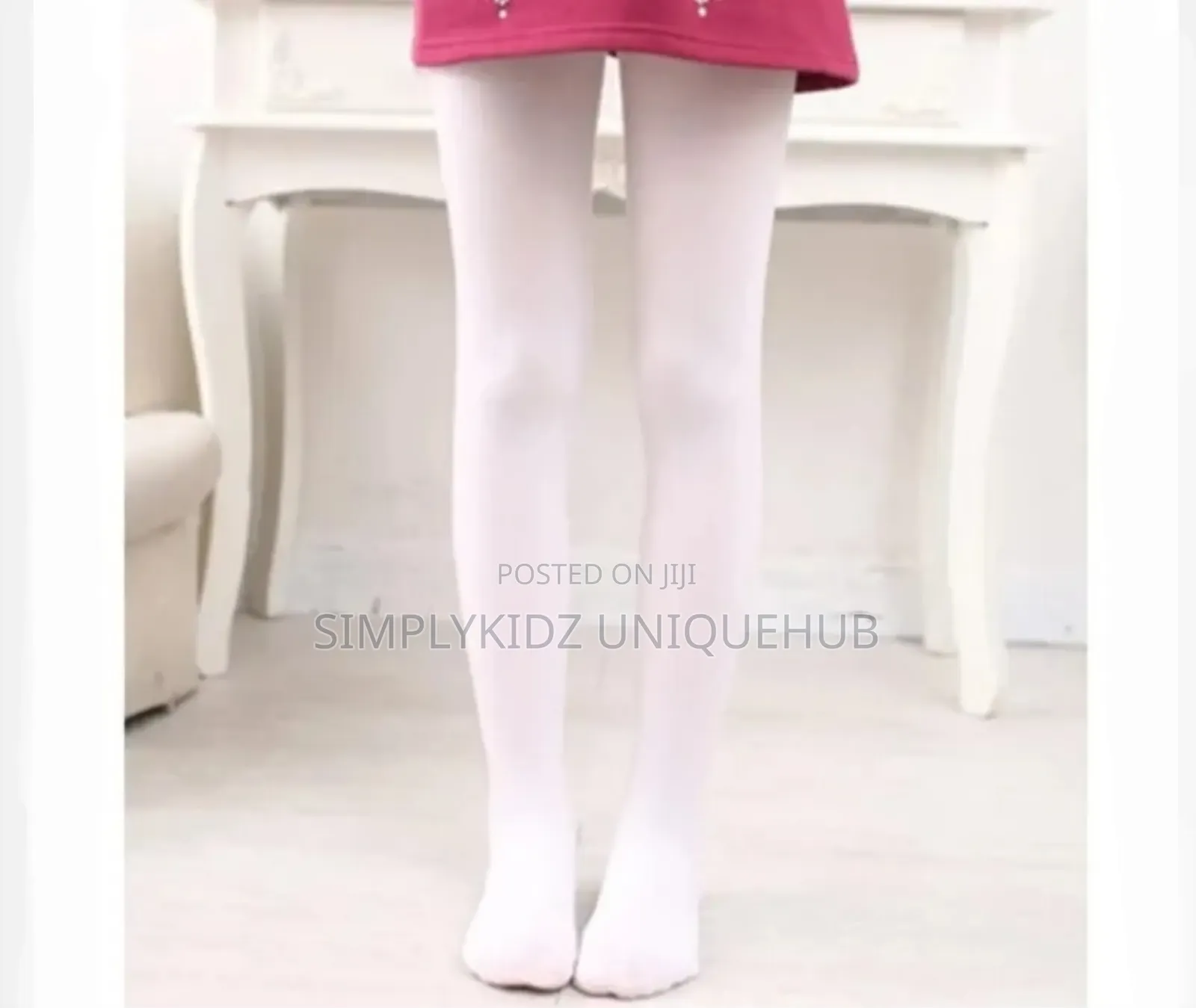 Girl's Pop Socks - White and Black