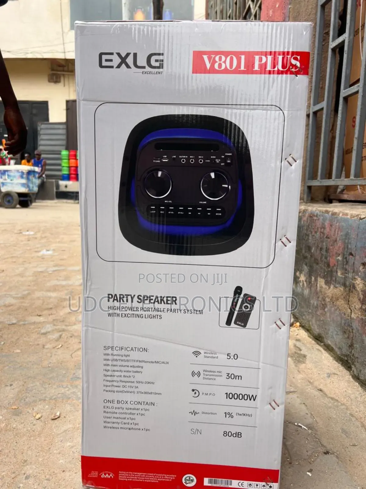 EXLG V801 PLUS Rechargeable Party Speaker
