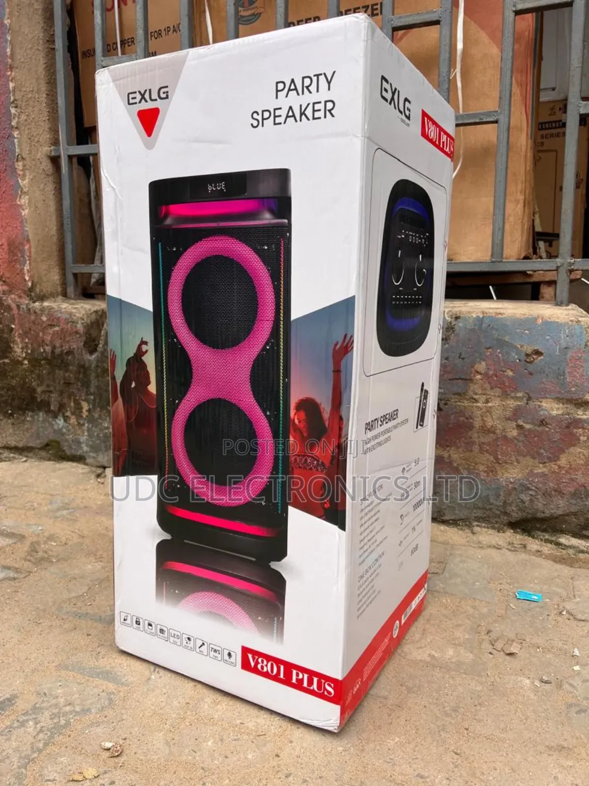 EXLG V801 PLUS Rechargeable Party Speaker