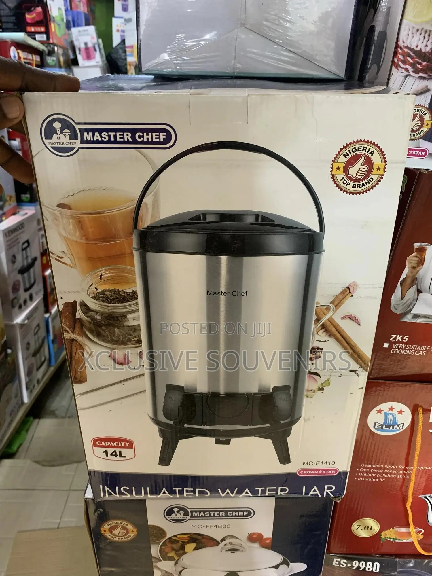 14 Liter Master Chef Stainless Steel Insulated Water Jar