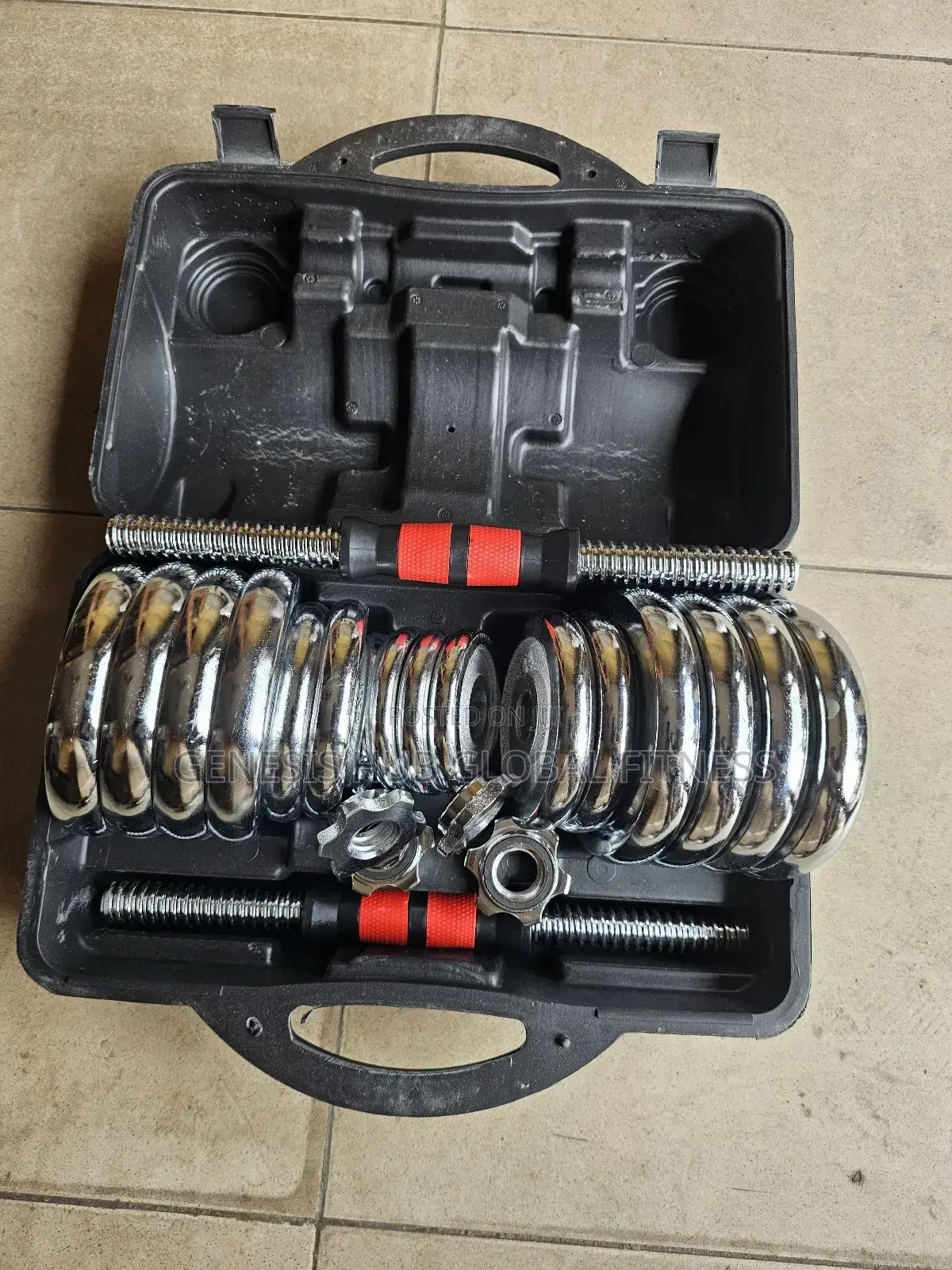 30kg Adjustable Chrome Dumbell G12