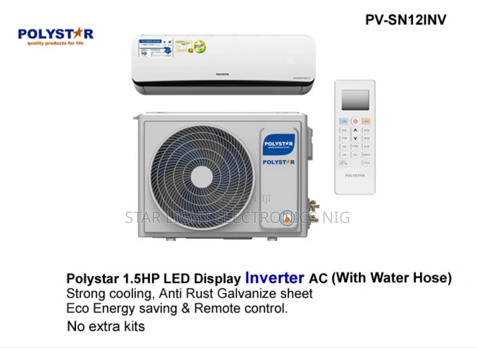 1.5hp Inverter Ac Polystar With Kits