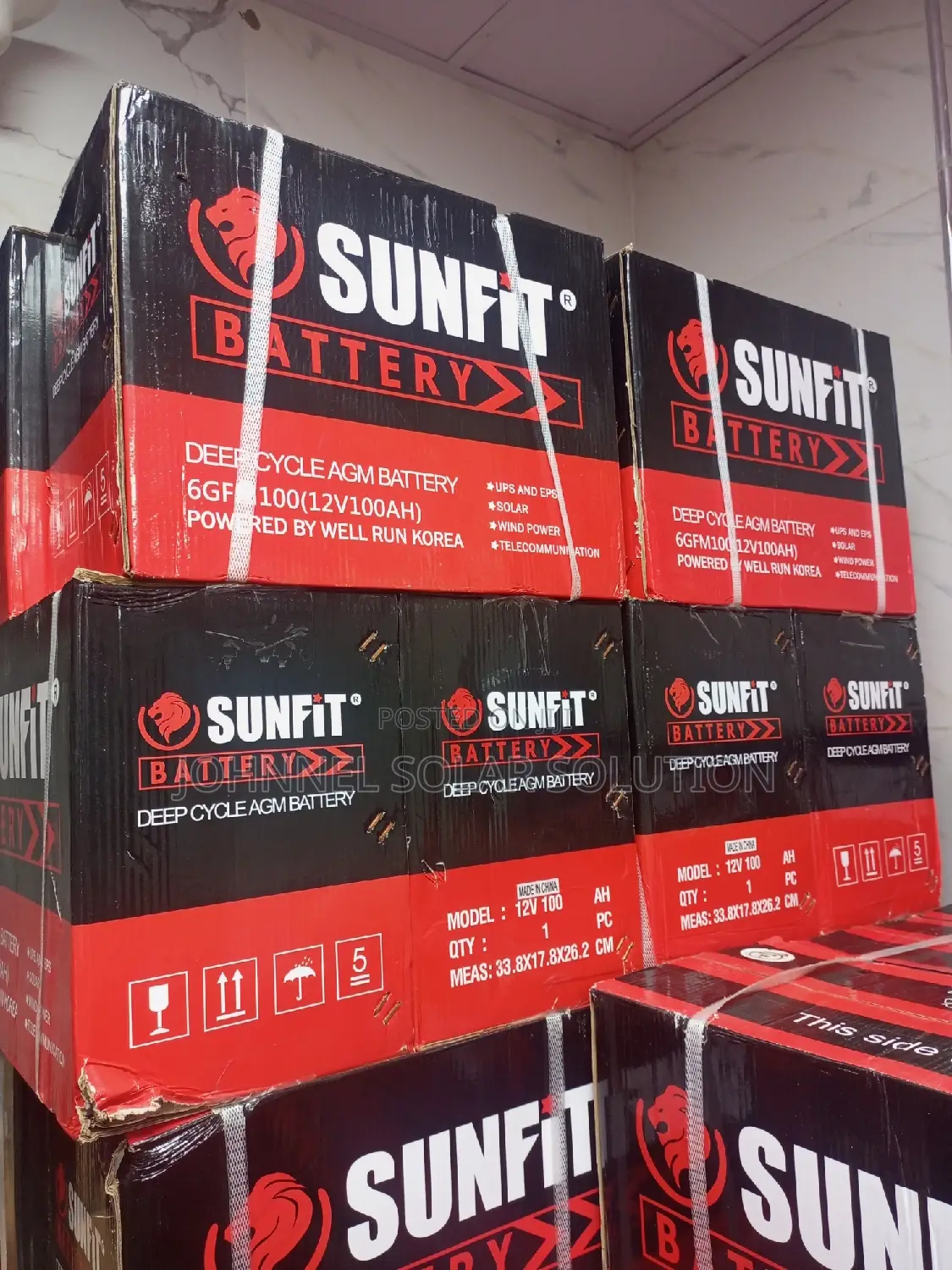100ah 12v Sunfit Solar Dry Cell Battery