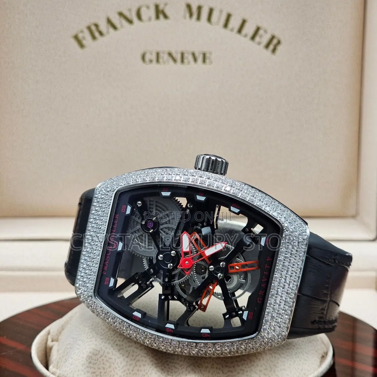 Franck Muller Quality Luxury Rubber Strap Wristwatch