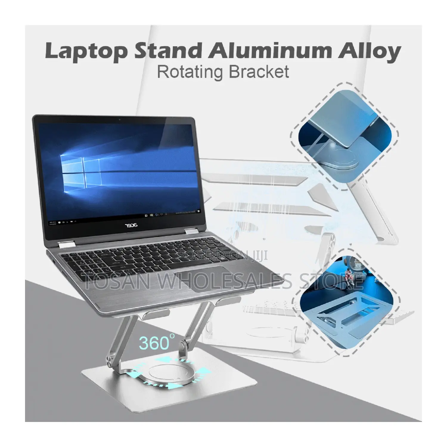 Quality Aluminum Laptop Stand (Big)