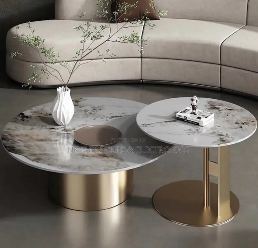 Quality Important Marble Top Two in One Center Table