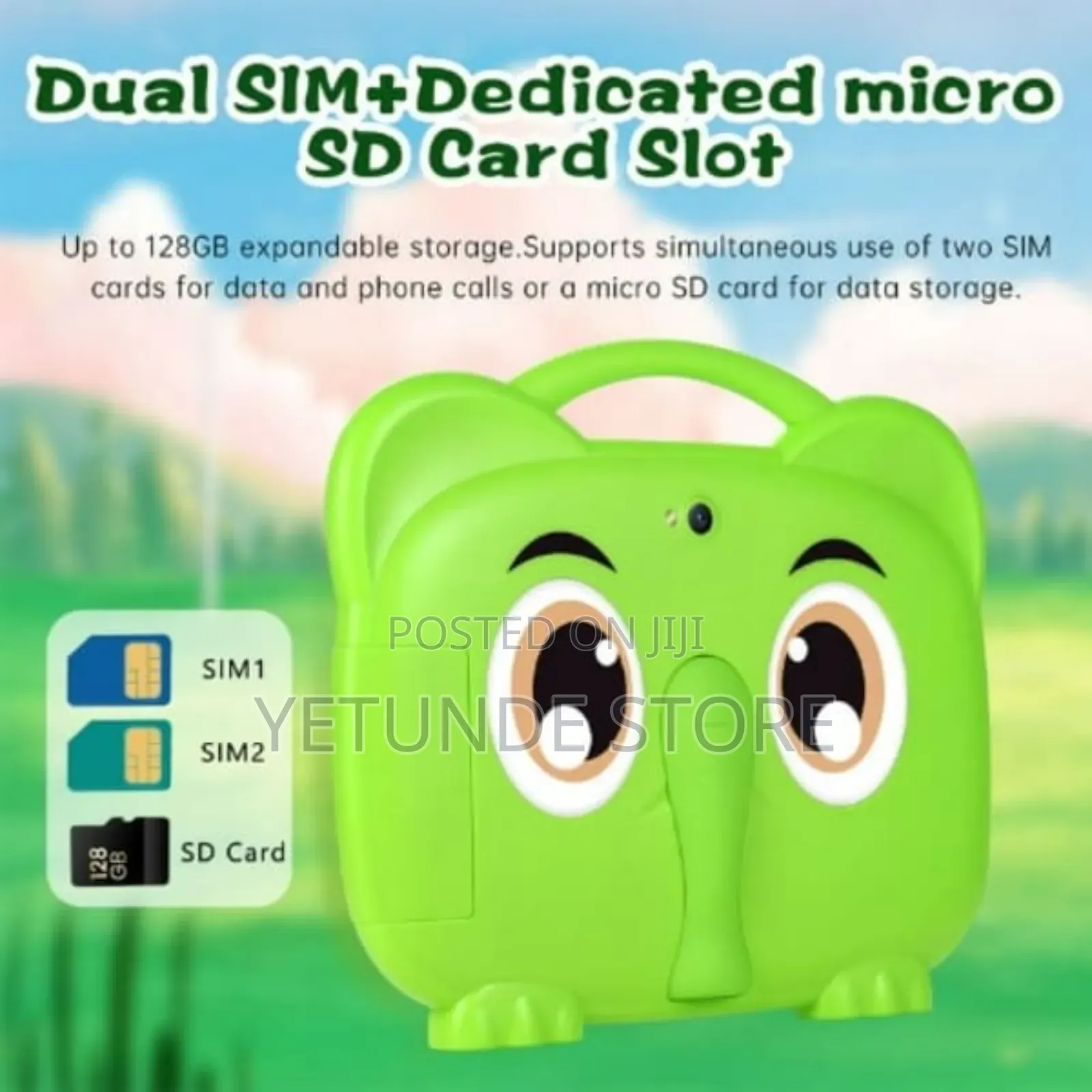 Children Tablet - 4GB RAM- 128GB ROM - 3500mah - Android 8.1