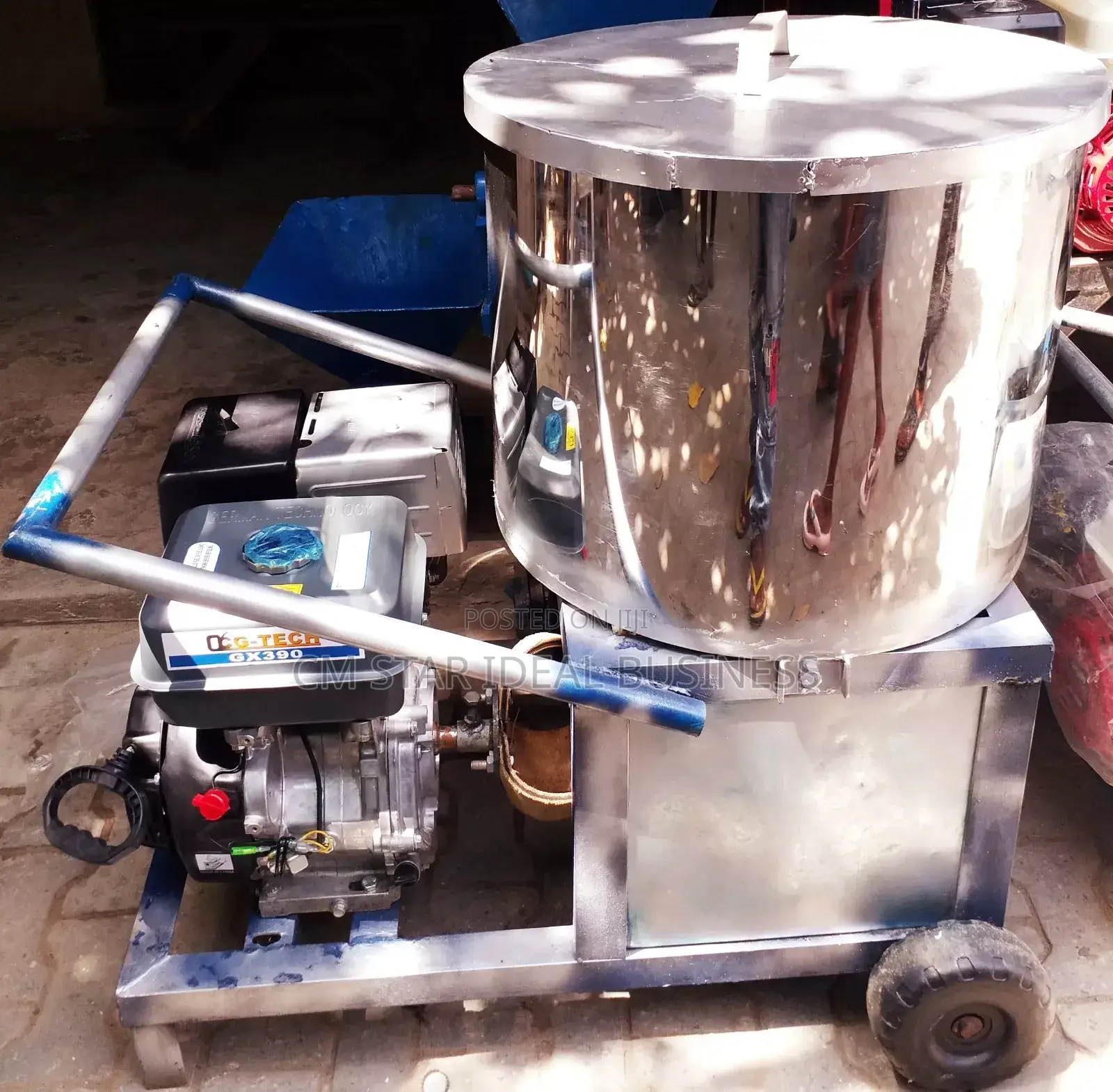 Gx390.13hp Stainless Pot Fufu Pounding Machine 80to100 Liter