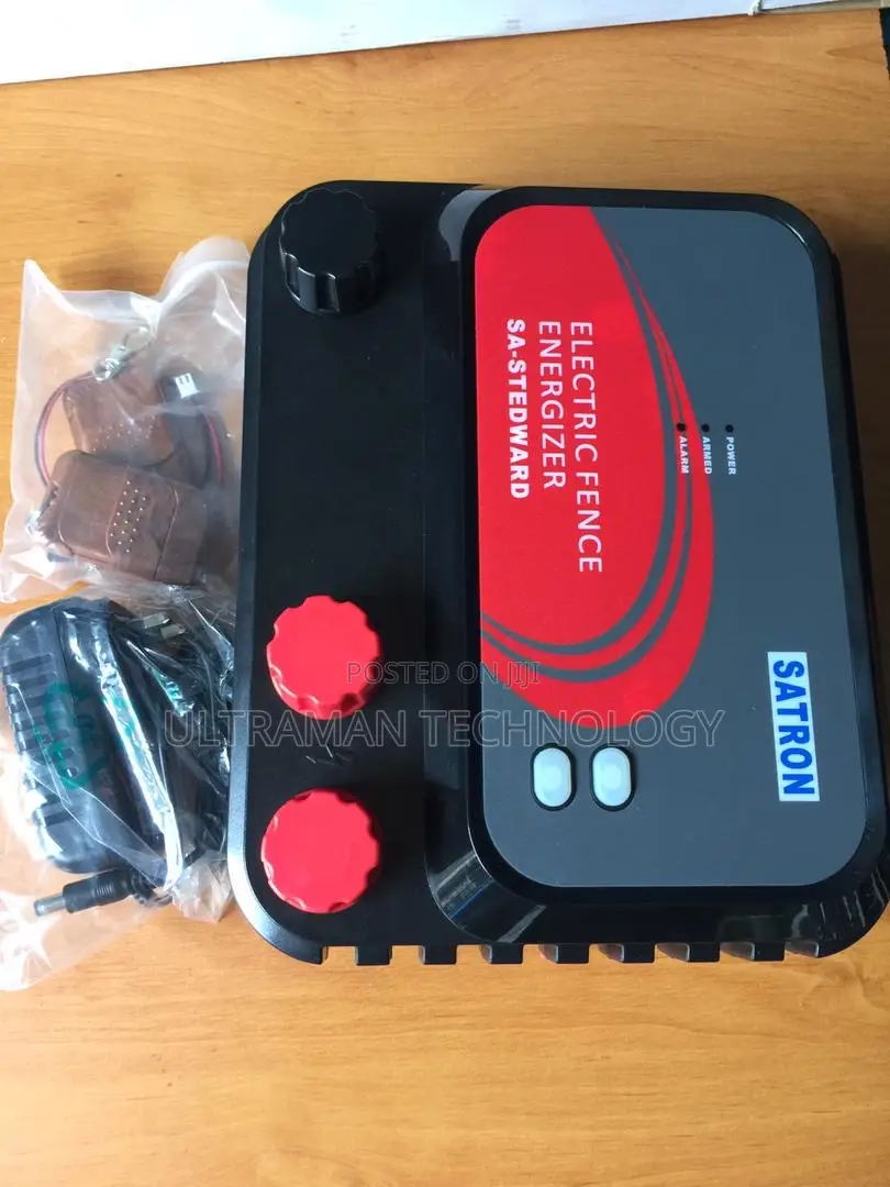 Electric Fence Energizer (SATRON) + Remote Battery