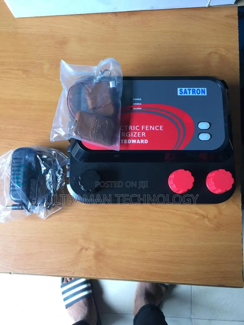 Electric Fence Energizer (SATRON) + Remote Battery