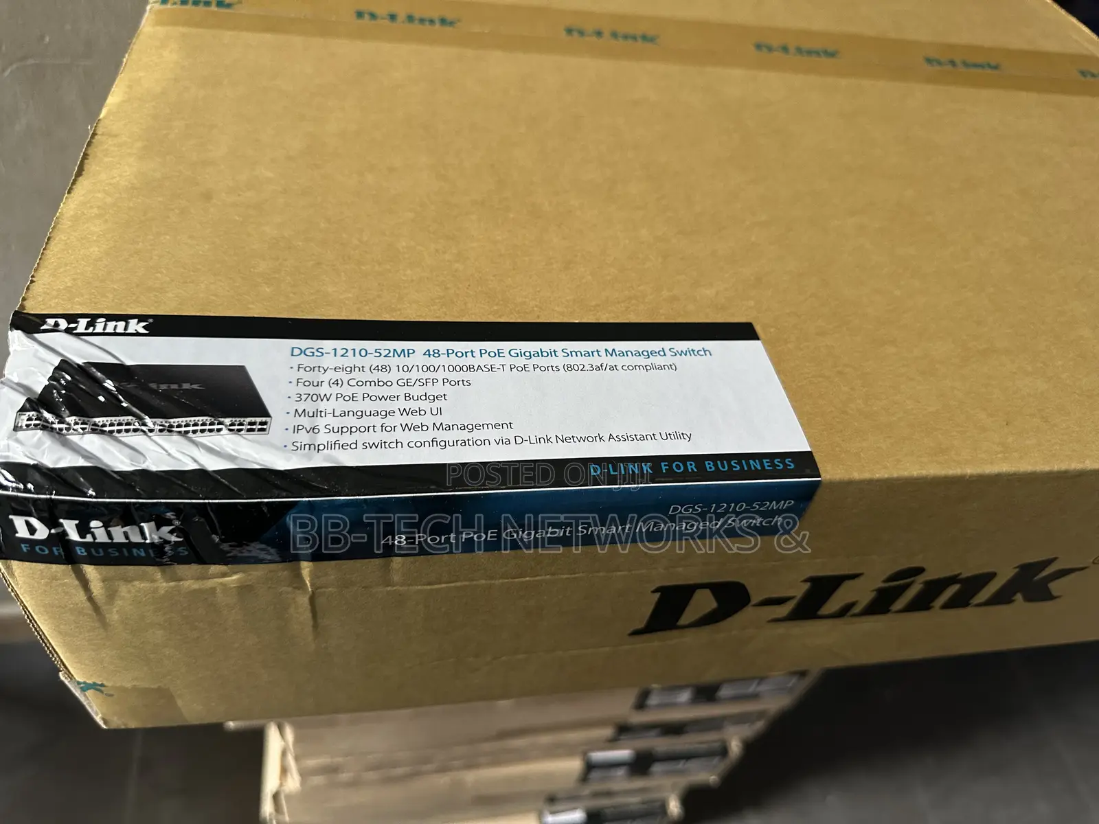 52-Port Gigabit Smart Managed Poe Switch DGS-1210-52MP