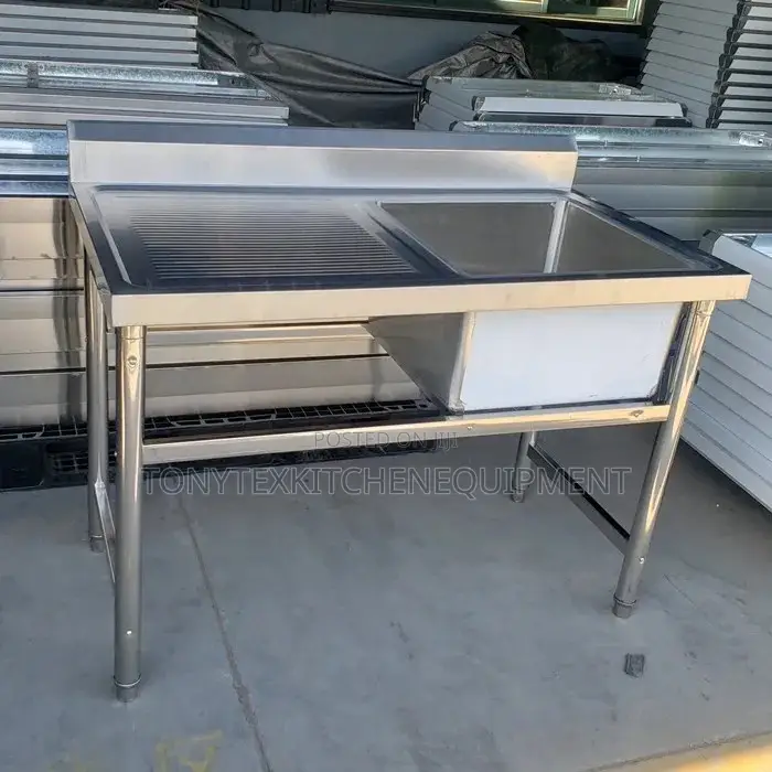 Single White Washing Sink (Industrial)