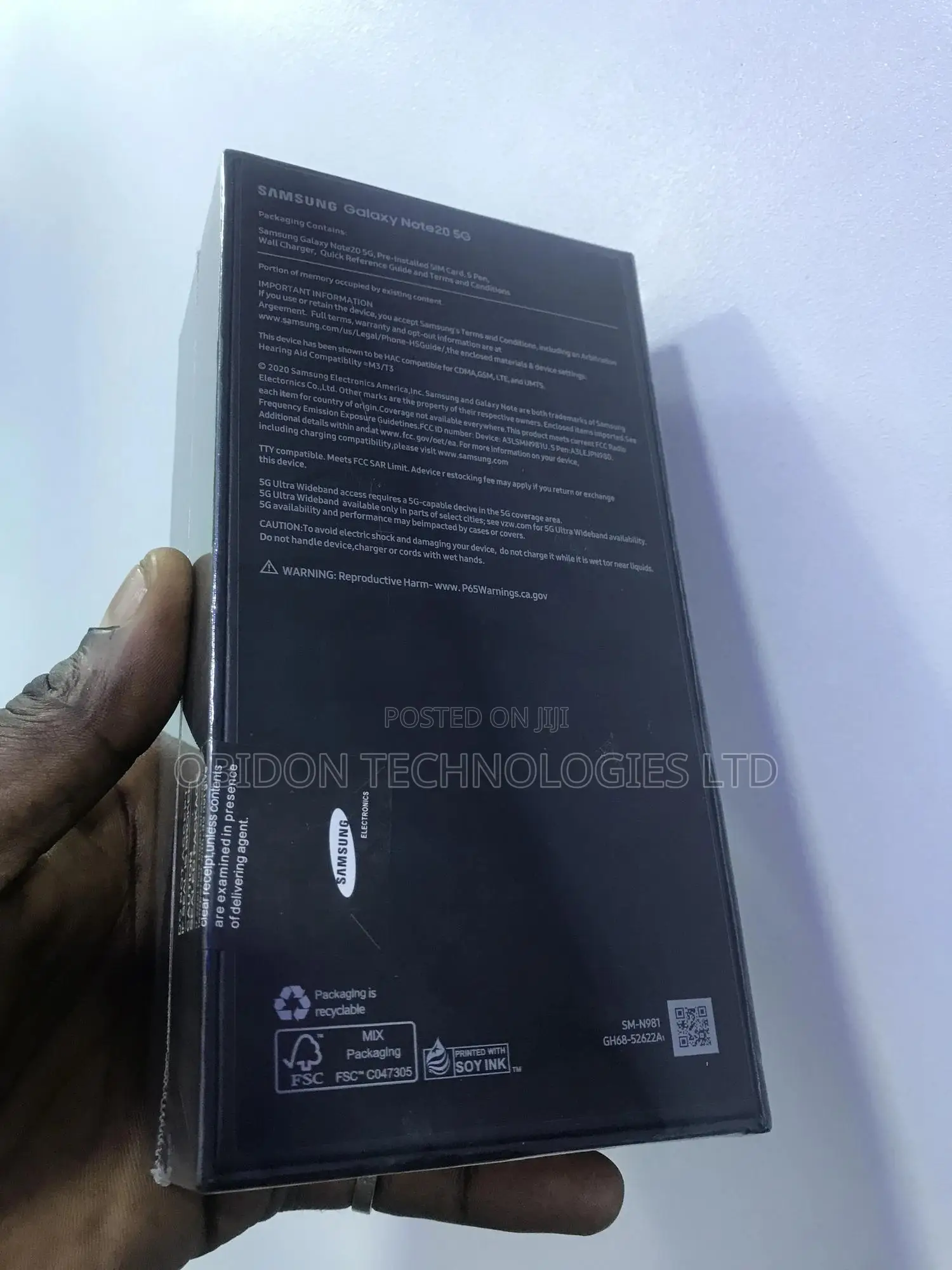 New Samsung Galaxy Note 20 5G 256 GB Black