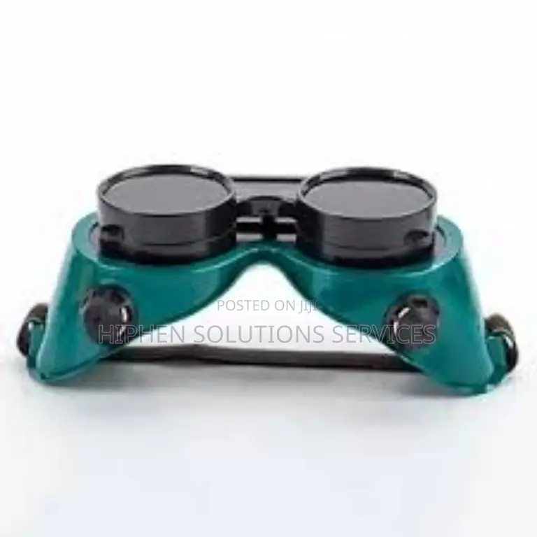 Welding Goggles With Green Soft Frame