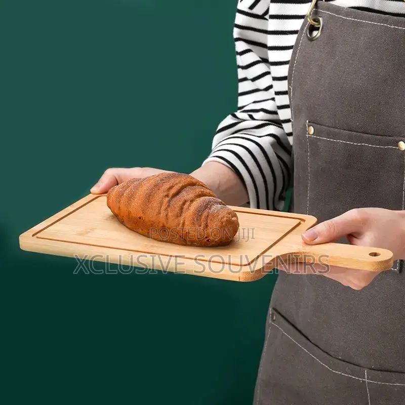 Rectangular Bamboo Food Serving Tray