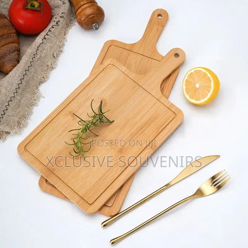 Rectangular Bamboo Food Serving Tray