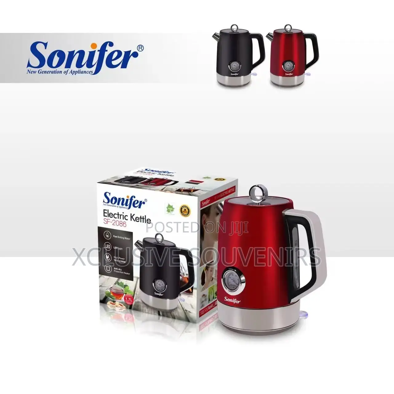 Sonifer SF-2086 Electric Kettle With Thermometer Display