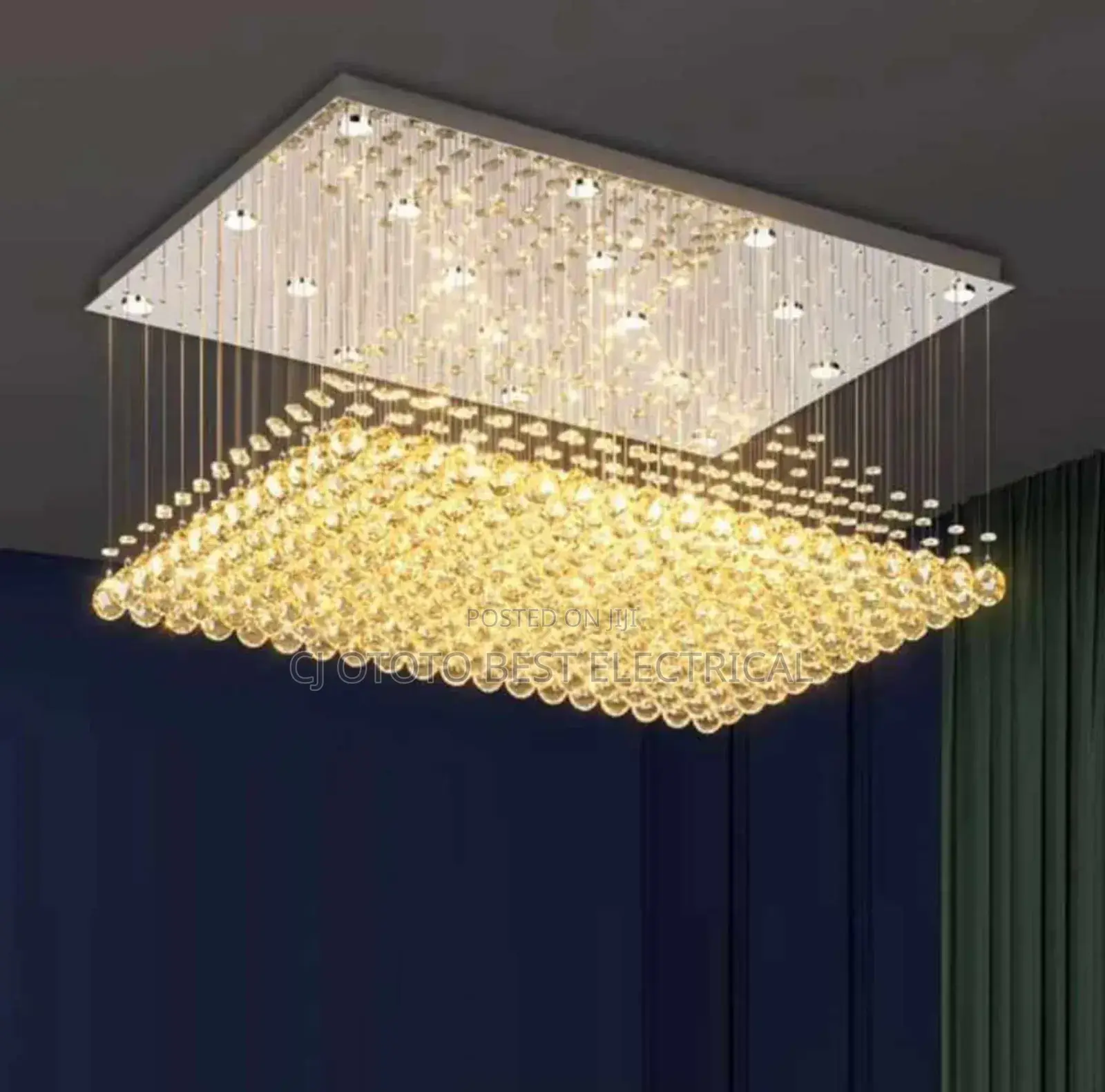 Rain Drop Crystal Chandelier Led Light for Your Sitting Room