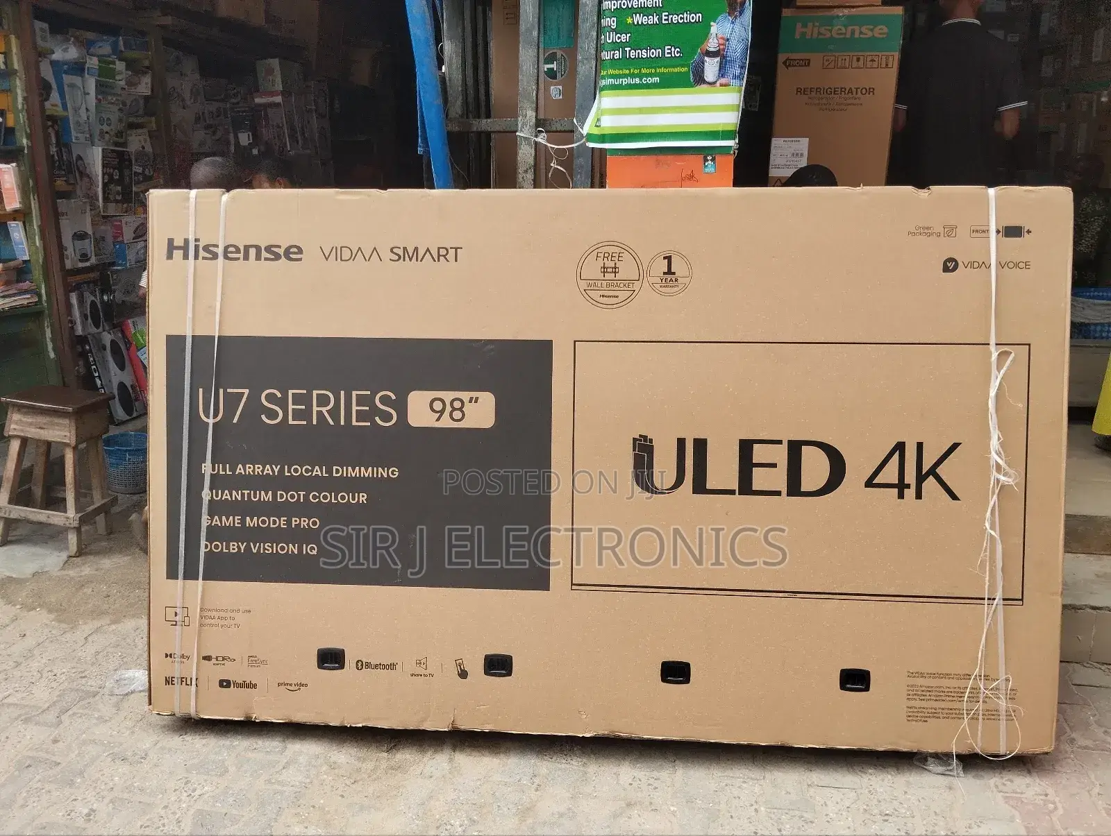 98" Hisense Uled Uhd Smart Tv With 1year Warranty