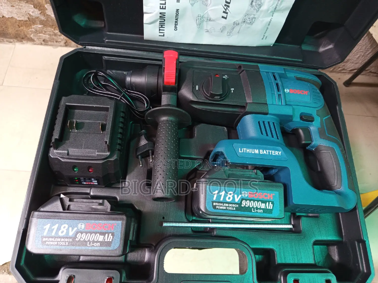 Bosch Cordless Rotary Harmer Drill(118V,99000mah