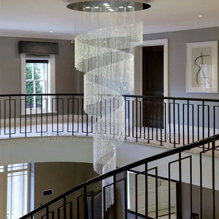 Nordic Crystal Chandelier Living Room Stair Chandalier Lamp