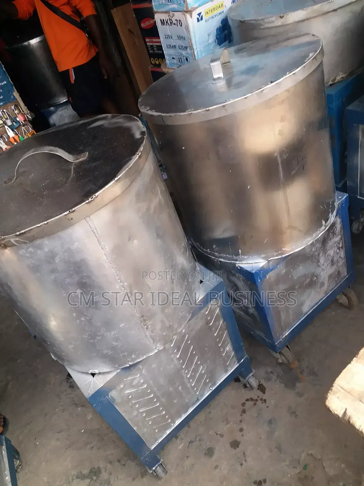 Long Stainless Wide Pot Fufu Pounding Machine