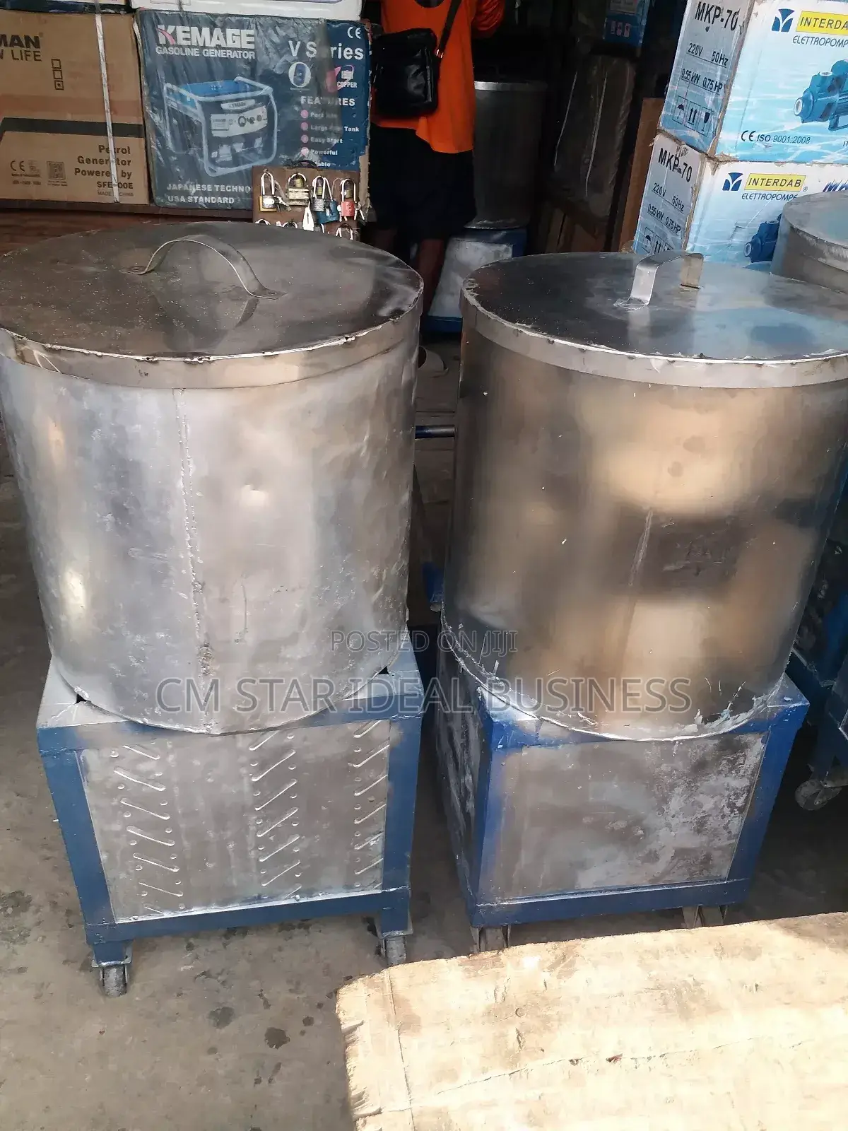 Long Stainless Wide Pot Fufu Pounding Machine
