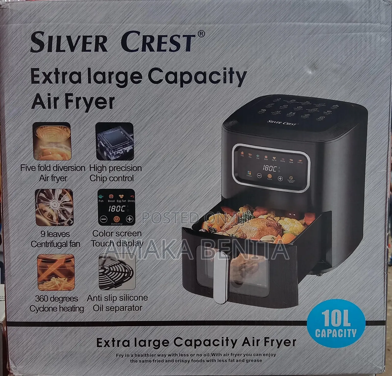Silvercrest Airfryer 10ltrs