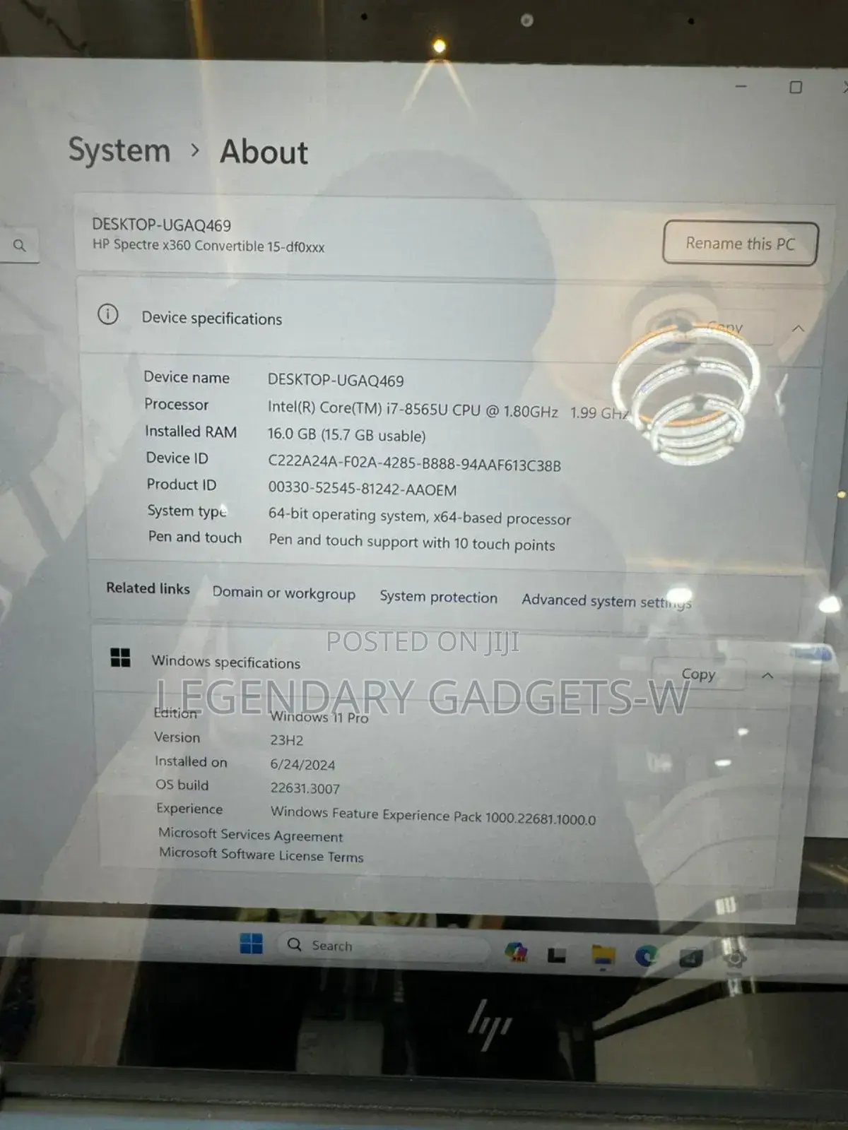 Laptop HP Spectre 14 16GB Intel Core I7 SSD 512GB