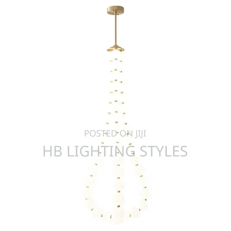 Simple Modern Loft Stair Chandelier Light